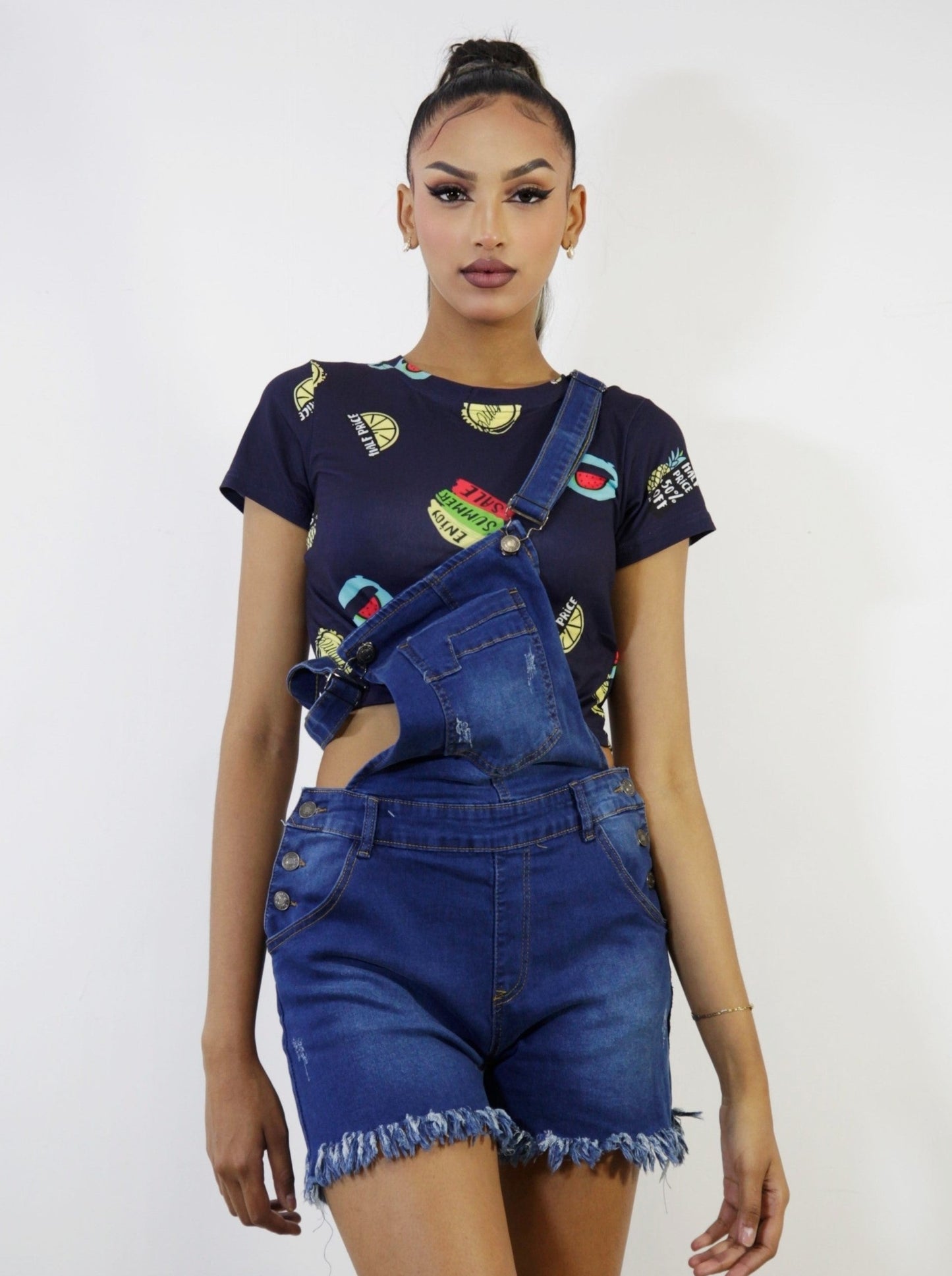 BRAGA CORTA (JEANS) CON FLECOS