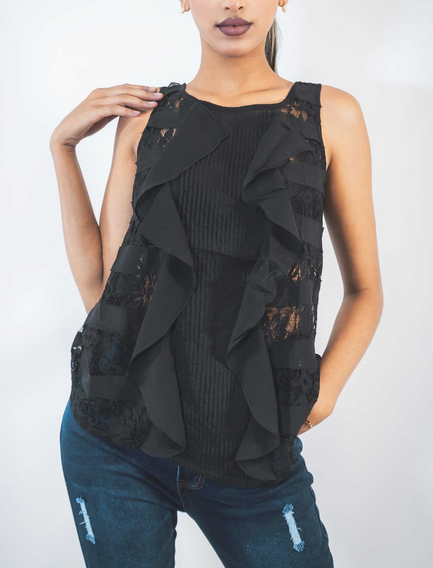 BLUSA CON FARALAO